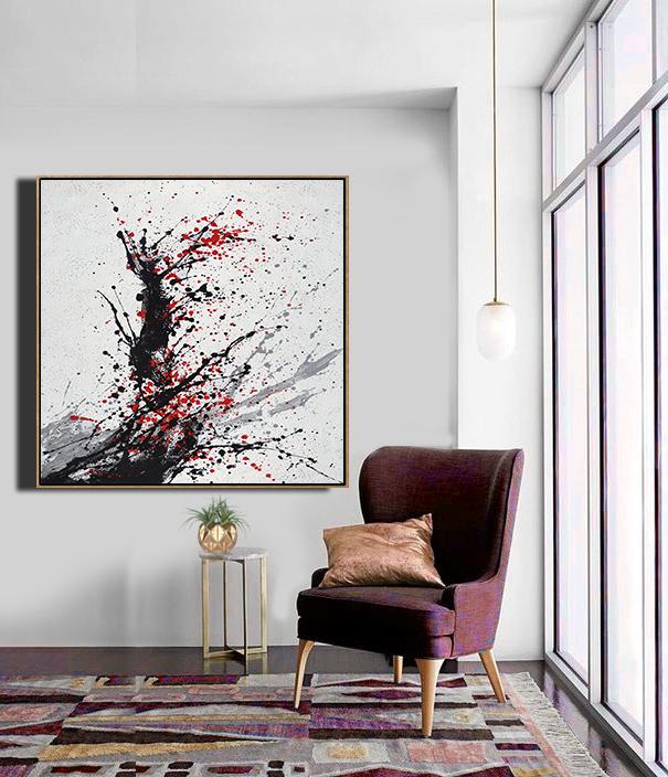 Minimalist Drip Painting #DH26A - Click Image to Close